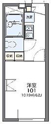 レオパレスコンフォートウッズ3 1Kの間取図画像