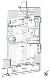 Caldo池袋R ワンルームの間取図画像