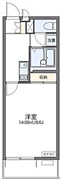レオネクストマーレ戸田公園 1Kの間取図画像
