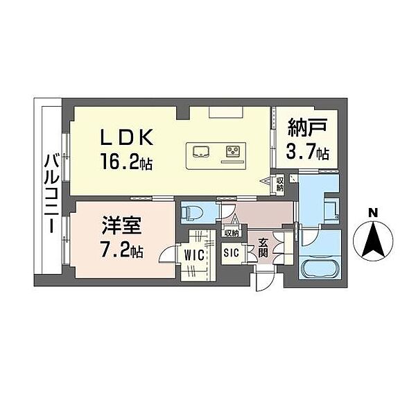 ロワゾ 00306｜神奈川県川崎市川崎区観音２丁目(賃貸マンション1SLDK・3階・65.08㎡)の写真 その2