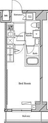 ラフィスタ中板橋 1Kの間取図画像