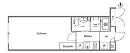 グランパセオ中野 1Kの間取図画像