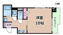 シティライフ新大阪 1Kの間取図画像