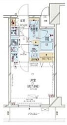 パレステュディオ新御徒町 1Kの間取図画像