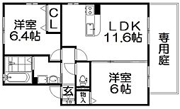 コンフォール 2LDKの間取図画像