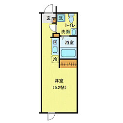 葛飾区東金町3丁目マンション ワンルームの間取図画像