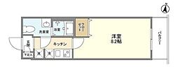 アルファコート西川口22 1Kの間取図画像