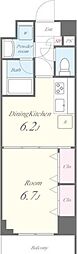 パトリス小豆沢 1DKの間取図画像