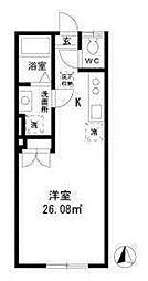 アタラクシアミカーサ ワンルームの間取図画像