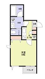 モンレーヴ本駒込 2階1Kの間取り
