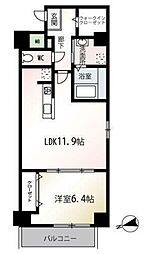 MQuarto新座 1LDKの間取図画像