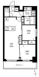 アーバンパーク船堀II 2LDKの間取図画像