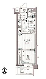デュオステージ田端 1DKの間取図画像