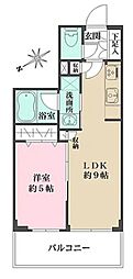 ACPレジデンス文京春日 1LDKの間取図画像