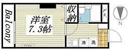 メゾン・ド・ヴィレ鷺沼 ワンルームの間取図画像