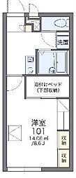 レオパレスドルフフクサト 1Kの間取図画像