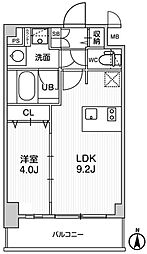 ディームス東陽町2 1LDKの間取図画像