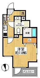 スプレスター東陽町アリビエ 7階1Kの間取り