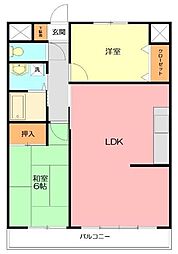 リステージ湘南川名 2LDKの間取図画像