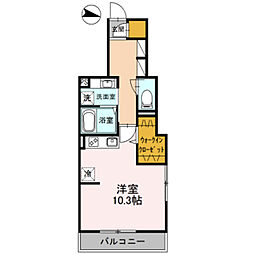RJレジデンス ワンルームの間取図画像