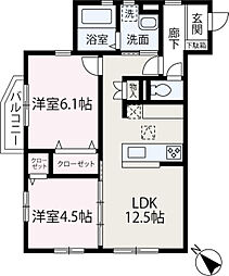 Tail Forest 2LDKの間取図画像