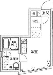 LUDENS練馬高野台MAXIV ワンルームの間取図画像