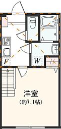アザーレ・ディオン相模大野 1Kの間取図画像