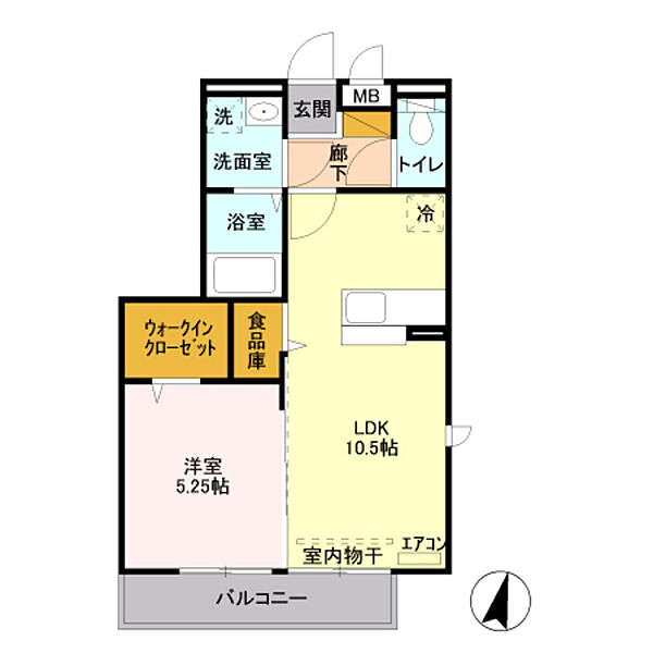 アヴニール　シャトー ｜新潟県上越市五智１丁目(賃貸アパート1LDK・2階・40.43㎡)の写真 その2