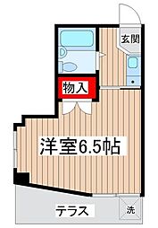 ホームコア87 1Kの間取図画像
