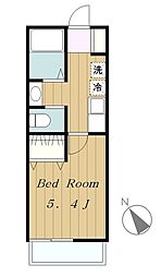 TAG町田弐番館 1Kの間取図画像