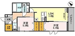 アリエッタ2 2LDKの間取図画像