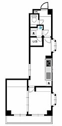 アーバンハイツ大岡山 2DKの間取図画像