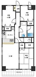 ベルドゥムール越谷茜町 2SDKの間取図画像