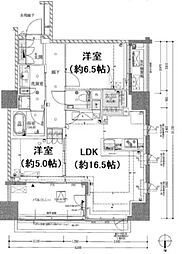 ザ・パークハウス恵比寿 2LDKの間取図画像