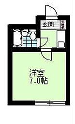 ソシアル・ミタケ 1階1Kの間取り