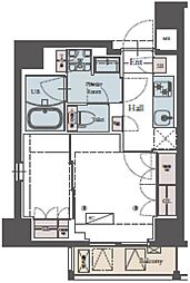 ラグゼナ横浜鶴見II 2Kの間取図画像