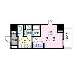 間取図画像 1K