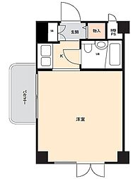 キャッスルマンション上福岡 ワンルームの間取図画像