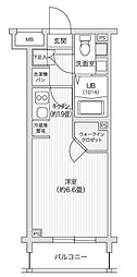 レジディア笹塚2 1Kの間取図画像