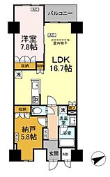 サンジョイアゼロ 3階1SLDKの間取り
