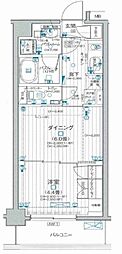 パレステージ武蔵小金井2 1DKの間取図画像