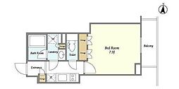 Belleville錦糸町 ワンルームの間取図画像