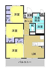 Stella小池原 3LDKの間取図画像
