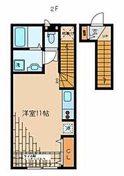 CasaMarrone ワンルームの間取図画像