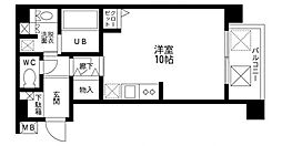 Blancheur平和台 ワンルームの間取図画像