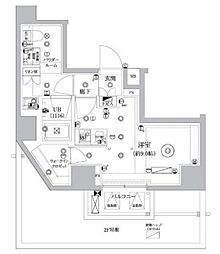セジョリ東陽町 ワンルームの間取図画像