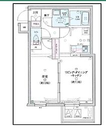 ジェノヴィア桜上水スカイガーデン 1LDKの間取図画像