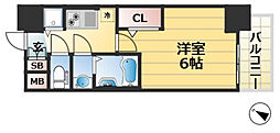 ファーストフィオーレ神戸スペラーレ 1Kの間取図画像