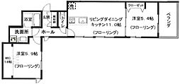クラインヴァルト 2LDKの間取図画像