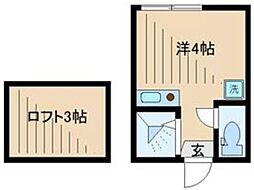 フェリスシトロン ワンルームの間取図画像